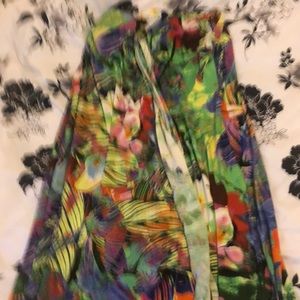 A long maxi sundress with beautiful colors